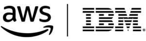 IBM and Amazon Web Services (AWS) Logo